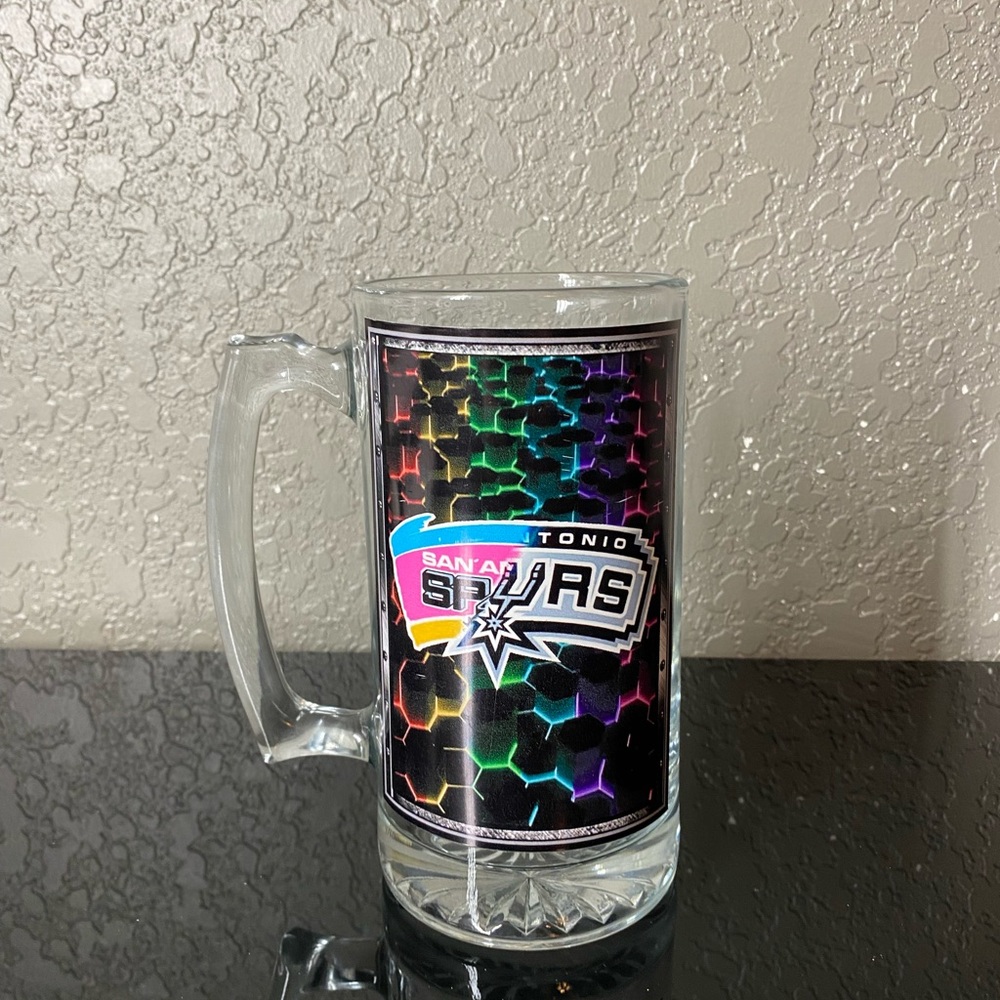 San Antonio Spurs Basketball NBA 32oz Heavy Glass Mug 1999